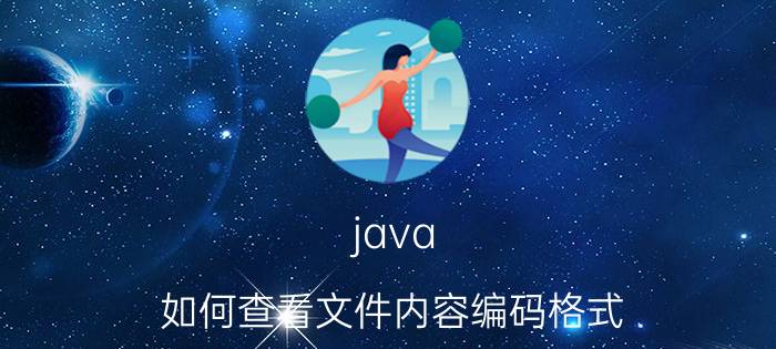 java 如何查看文件内容编码格式